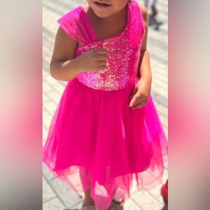 CAT AND JACK - HOT PINK SEQUIN DRESS